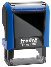 Printy, Textstempel, Datumstempel, Multicolorstempel, blau